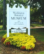 Washington Historical Museum Sign